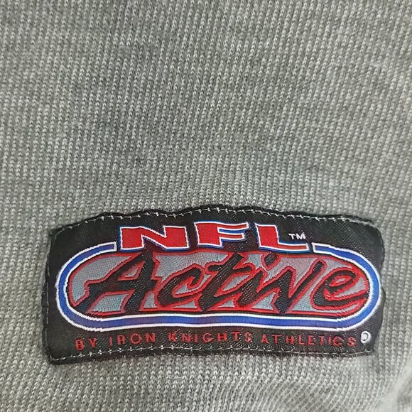 Dallas Cowboys Sweatshirt Mens Large NFL Active Gray Blue Embroidered Distressed - Picture 6 of 12